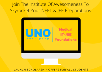 placard showing best neet and iit jee coaching institute in gurgaon